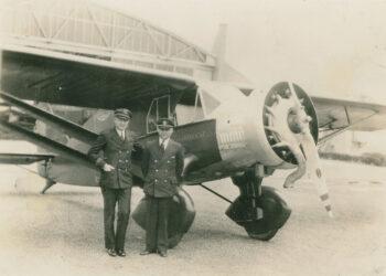 Darius ir Girėnas prie „Lituanicos“ | punskas.pl nuotr.