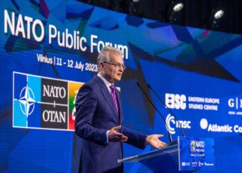 Prezidentas atidarė NATO Vilniaus viršūnių susitikimo viešąjį forumą | lrp.lt, R. Dačkaus nuotr.