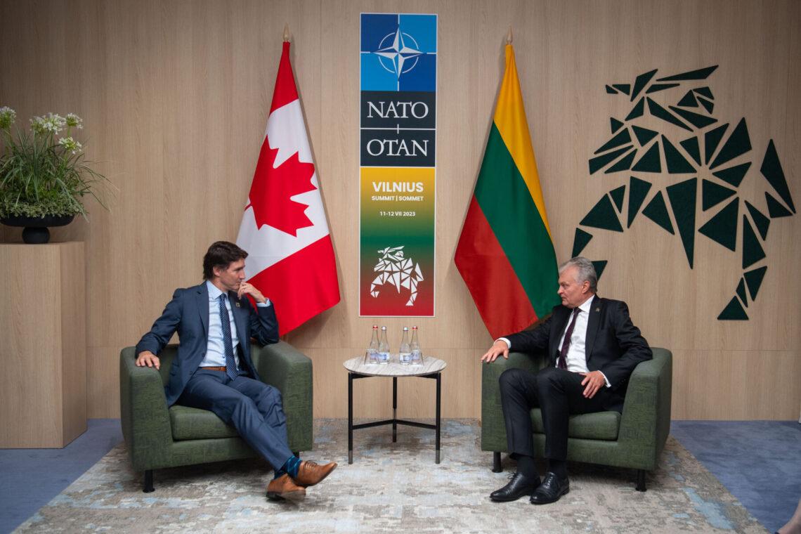 Džastinas Trudo ir Gitanas Nausėda | R. Dačkaus nuotr.