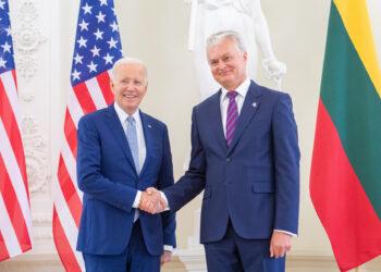 Prezidentas Gitanas Nausėda susitinka su JAV Prezidentu Džo Baidenu | lrp.lt nuotr.