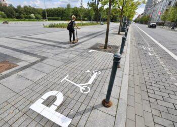 Paspirtukams skirtos stovėjimo vietos | K. Mačiūno nuotr.