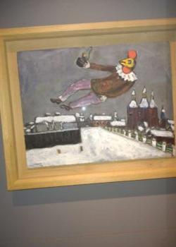 Markas Šagalas. Žmogus gaidys virš Vitebsko } Iš parodos