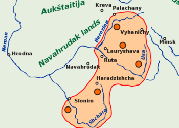 Litvinizmas. Savamokslio istoriko Mikolos Jermalovičiaus menama „istorinė Lietuva“ | wikipedija.org nuotr.