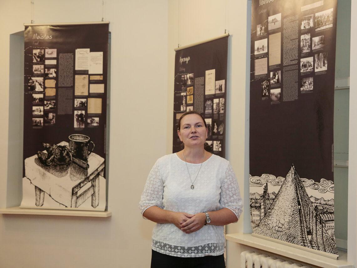 LGGRTC atstovė R. Driaučiūnaitė pristato parodą | LGGRTC nuotr.