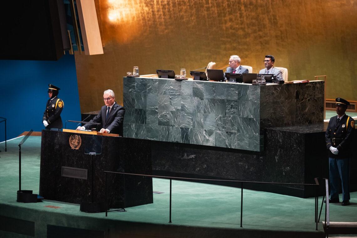 Prezidentas dalyvauja Jungtinių Tautų Generalinėje Asamblėjoje | E. Kinaičio nuotr.