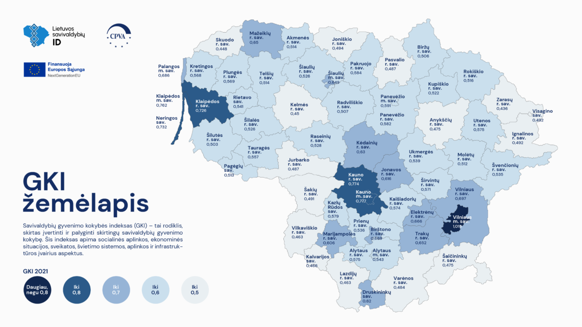 GKI žemėlapis | CPVA nuotr.