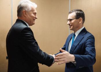 G. Nausėda ir M. Moravieckis | lrp.lt nuotr.