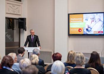 Prezidentas dalyvauja konferencijoje | R. Dačkaus nuotr.