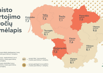Maisto vartojimo įpročių žemėlapis | mantinga.lt nuotr.