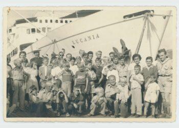 Lietuviai, vykstantys iš Vokietijos į Venesuelą. Hamburgas, 1947 m. | lnm.lt nuotr.