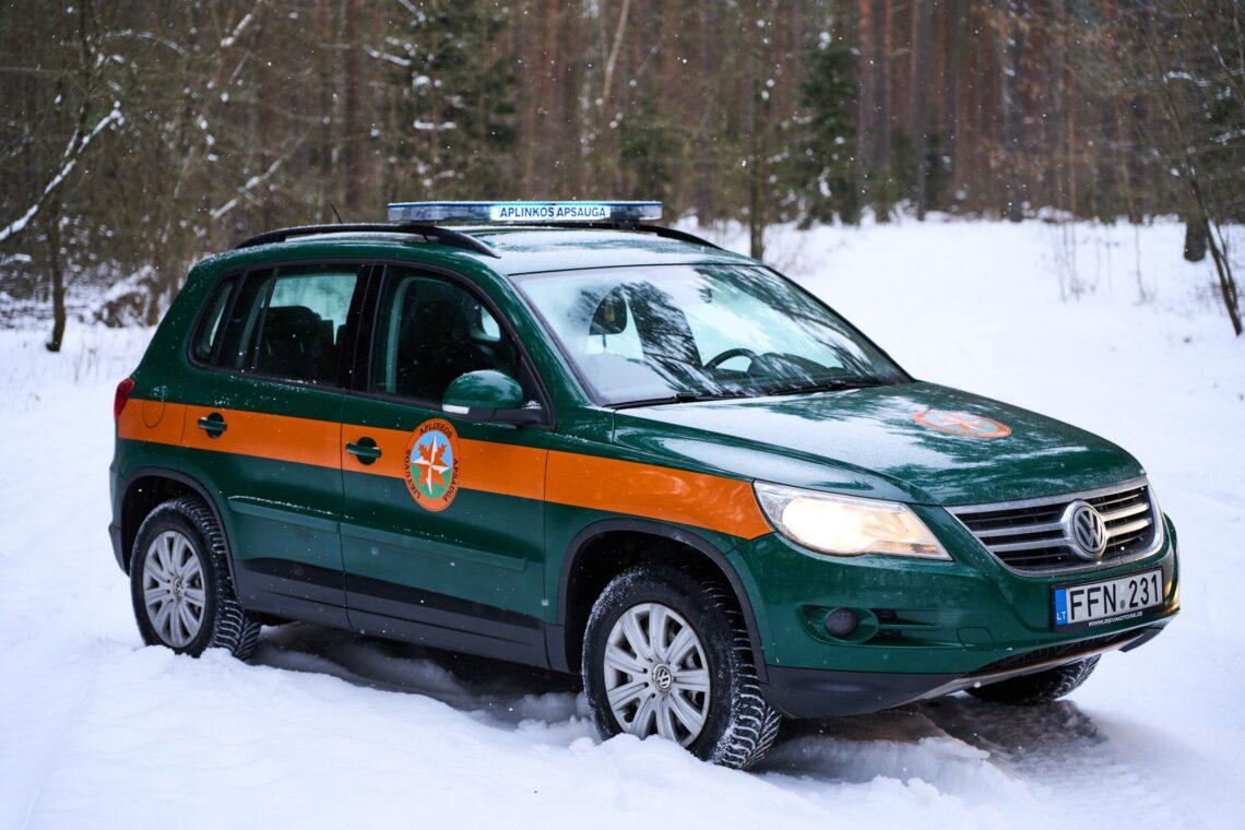 Aplinkosaugininkų automobilis | am.lrv.lt nuotr.