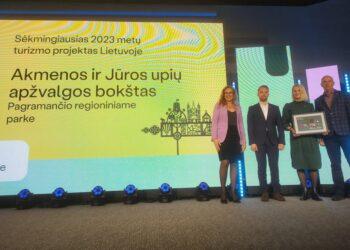 Sėkmingiausias 2023 metų turizmo projektas Lietuvoje – Akmenos ir Jūros upių apžvalgos bokštas | am.lrv.lt nuotr.