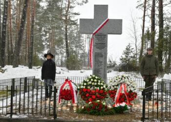 Kaniūkuose atminimo kryžiaus | salcininkai.lt nuotr.