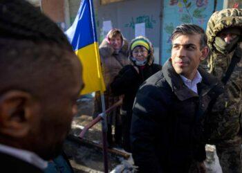 Kijeve netikėtai apsilankė JK premjeras Rišis Sunakas | facebook.com/GeneralStaff.ua nuotr.