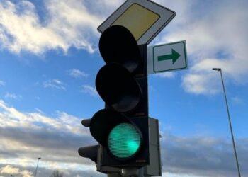Šviesoforas su žalia rodykle | klaipeda.lt nuotr.