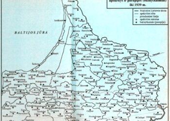 (iš prof. Viliaus Peteraičio knygos „Mažosios Lietuvos ir Tvankstos vietovardžiai“) | mokslolietuva.lt nuotr.