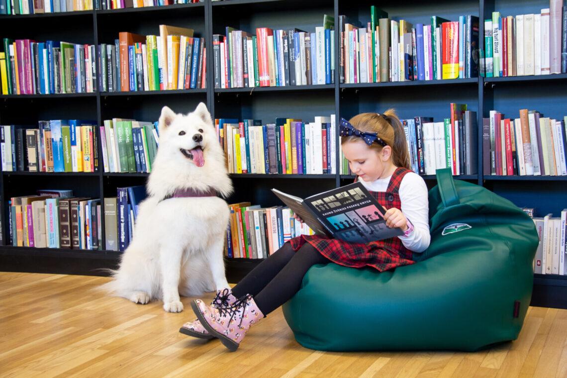 Skaitymai su šunimi | kaunas.lt nuotr.
