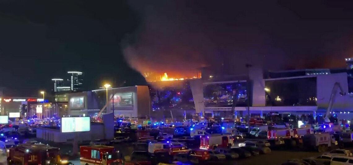 Teroristinis išpuolis Msakvoje 2024 03 22 d. | Alkas.lt ekrano nuotr.