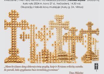 Genocido centre vyks tremtinio Tito Milašiaus parodos „Tremties kryžiai“ atidarymas | genocid.lt nuotr.