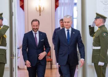 Prezidentas susitinka su Norvegijos kronprincu Hakonu | R. Dačkaus nuotr.