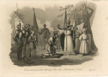 Mindaugo karūnavimas. 1830-1840 m., Paryžius | Valdovų rūmų muziejaus nuotr.