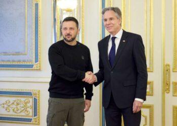 E. Blinkeno ir V. Zelenskio susitikimas Kijeve 2024 05 14 | president.gov.ua nuotr.