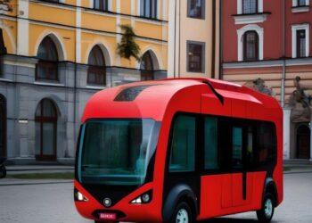 Autonominis autobusas | vilnius.lt, dirbtinio intelekto pagalba sugeneruota iliustracija