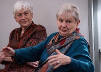 Elena Bradūnaitė-Aglinskienė renginyje Istorijų namuose | A. Bėkšta, LNM nuotr.