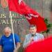 Piketas prie Vilnaius miesto savivaldybės po K. Škirpos atminimo lentos išniekinimo 2024-06-25 | J. Balčiūno nuotr.