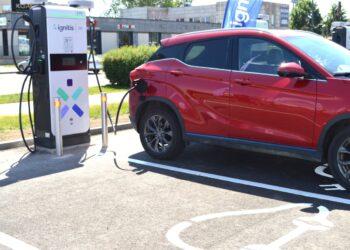 Elektromobilių įkrovimas | palanga.lt nuotr.