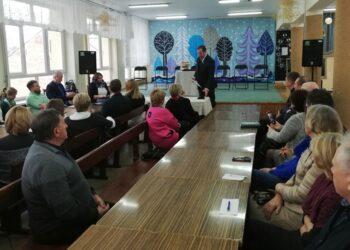 LLB tarybos posėdis 2022 m. Kalba Lietuvos konsulato Seinuose vadovas Genadijus Mackelis | punskas.pl nuotr.