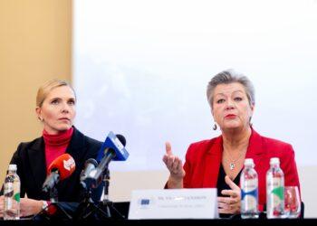 Agnė Bilotaitė ir Ylva Johanson | vrm.lrv.lt nuotr.