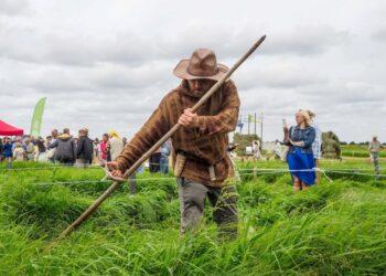 Giedrius Vaivilavičius šienauja | rengėjų nuotr.