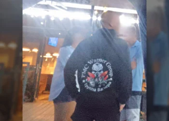 Vyras su rusų karinė „Wagner“ grupuotės simbolika | FB skaitytojos nuotr.