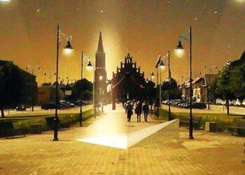 Primins Rokiškio legendą: Pradėtas statyti paminklas grafams Tyzenhauzams | pilotas.lt nuotr.